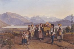 Heimkehr von der Ernte (auf dem Zugersee)