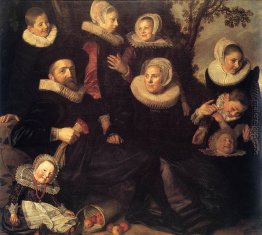 Familien-Gruppe in einer Landschaft