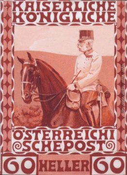 Gestaltung der Jubiläumsbriefmarke mit österreichischen Kaiser F