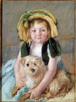 Sara mit ihrem Hund