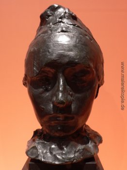 Porträt von Camille Claudel mit einem Bonnet