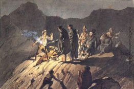 Die Teilnehmer der Expedition nach Vesuv Montieren