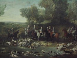 Louis XV Hunting Deer in der Saint-Germain Wald