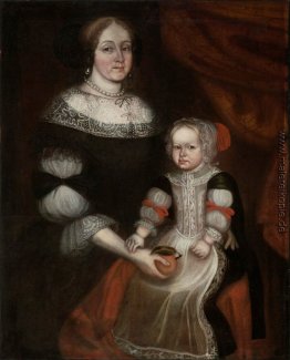 Mrs. Richard Patteshall (Martha Woody) und Kind