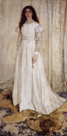 Symphony in White no.10: The White Girl Portrait von Joanna Hiff