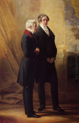 Arthur Wellesley, 1. Herzog von Wellington mit Sir Robert Peel