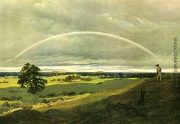 Landschaft mit Regenbogen