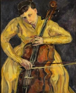 Porträt von Vera Poppe spielt das Cello