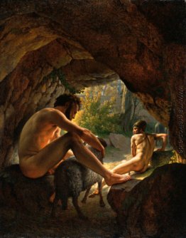Ulysses Flucht vor der Höhle von Polyphemus
