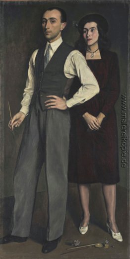 Der Künstler mit seiner Ehefrau