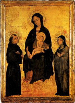 Madonna in Gloria zwischen heiligen Franziskus und Santa Chiara