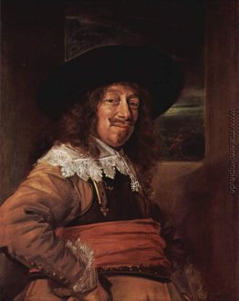 Portrait von einem Mitglied der Bürgerwehr in Haarlem