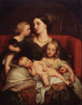 Mrs George Augustus Frederick Cavendish Bentinck und ihre Kinder