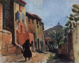 Collioure. Straße mit der Handfläche