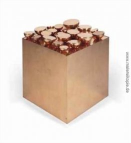 21 Halbkugeln sur un cube