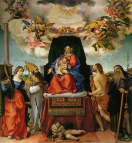 Thronende Maria mit Engeln und Heiligen, St. Katharina von Alexa