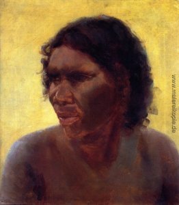 Portrait eines Aborigine-Frau (Maria Yulgilbar)