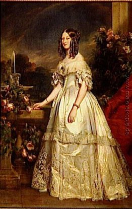 Porträt von Prinzessin Victoria von Sachsen Coburg und Gotha