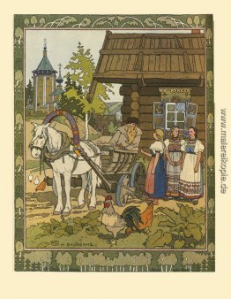 Illustration für den russischen Fairy Story "Feather Of Finist F