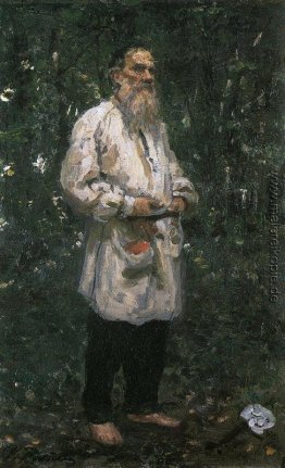 Leo Tolstoi barfuß