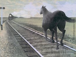 Pferd und Zug