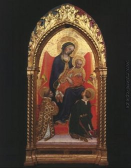 Gentile da Fabriano Madonna und Kind mit Überziehschutzanlage. L