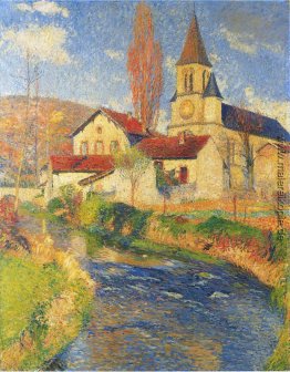 Kirche durch den Fluss