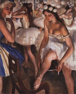 Ballerinas in der Umkleidekabine