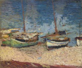 Boote im Hafen von Collioure