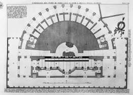 Grundriss des Erdgeschosses des Theaters und der Phase der stabi