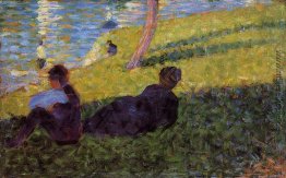 Studie für "Un dimanche après midi à l'île de la großes Jatte"