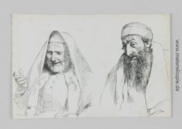 Juden und Jüdin, Illustration von "das Leben unseres Herrn Jesus