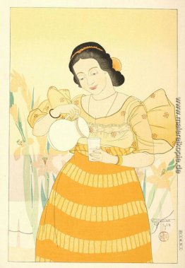 Portrait einer Frau Chamorro - Orange