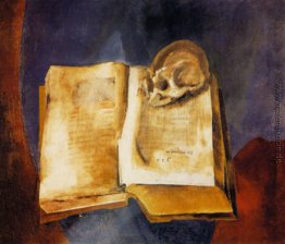 Ein Schädel auf dem Open Book