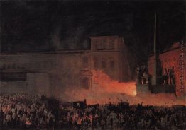 Politische Demonstration in Rom im Jahr 1846