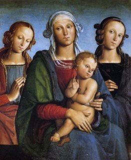 Madonna und Kind mit St. Katharina und St. Rosa