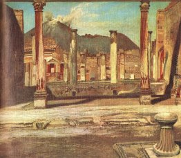 Pompeji Have (Haus der Chirurgus mit dem Vesuv)