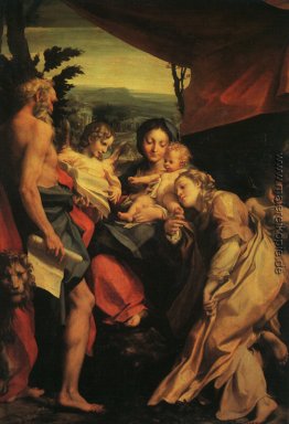 Madonna mit Heiligen Hieronymus (Der Tag)