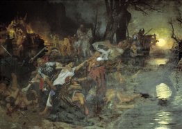 Krieger in der Schlacht von Silistria