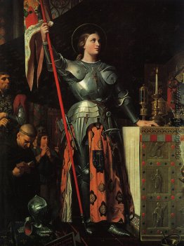 Jeanne d'Arc auf Corronation Karls VII in der Kathedrale von Rei