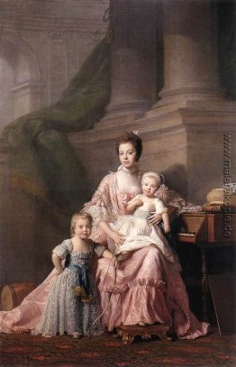 Queen Charlotte mit ihren zwei Kindern