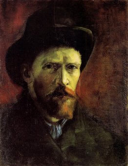 Self-Portrait mit dunklen Filzhut