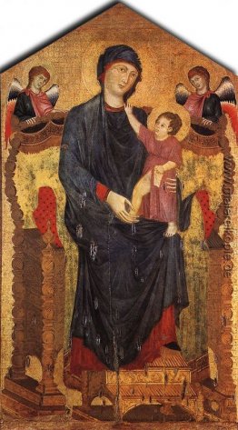 Thronende Maria mit Kind und Engeln