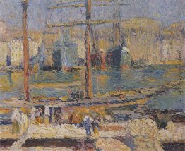 Boote in den Hafen von Marseille