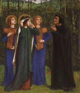 Die Sitzung von Dante und Beatrice in Paradise