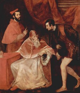 Porträt von Papst Paul III, Kardinal Alessandro Farnese und Herz