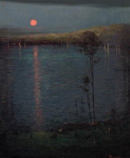 Mond auf dem See