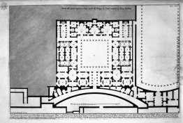 Die römische Altertümer, t. 1, Tafel XLV. Plan der oberen Etage