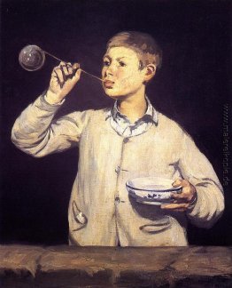 Boy Blowing Bubbles