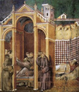 Apparition Fra Agostino und dem Bischof Guido von Arezzo